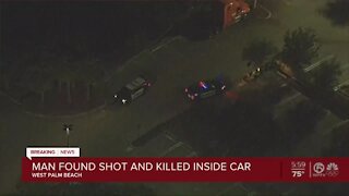 Man found shot and killed inside car in West Palm Beach
