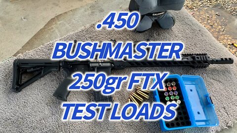 Test loads… 250gr FTX from the 460 Bushmaster