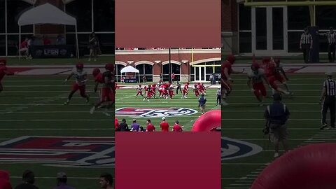 LIBERTY FLAMES FOOTBALL SPRING GAME #americanfootball #libertyflames #youtubeshorts #lynchburgva #qb