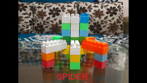 How to make a spider with building blocks | Building Block se spider banayen | DIY