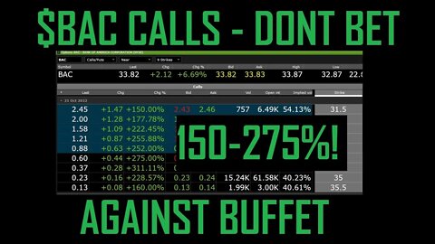 $BAC CALLS DISCORD CALLOUT DONT BET AGAINST BUFFET