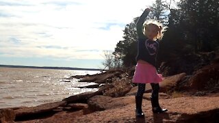 5 Year Old Climbs Huge Rocks!