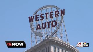 Western Auto sign to be turned on Friday night