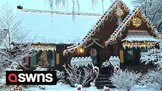 Christmas mad mum from Utah transforms home into real-life gingerbread house