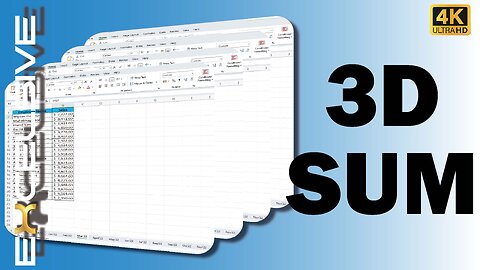 Excel 3D SUM Function - Mastering Data Analysis | Excel Tutorial