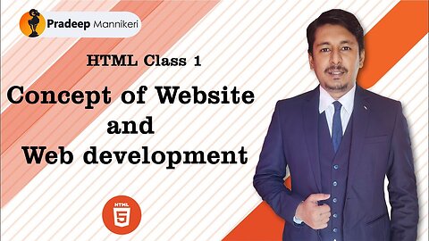 HTML Tutorial 1 | Concept of Website and Web development | Hindi