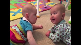 Babies Engage In A Hilarious Talk Which Turns Into A Loud Cry