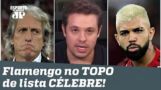 Será? Comentarista POLEMIZA e põe Flamengo de Jesus no TOPO de lista CÉLEBRE!
