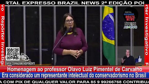 Homenagem ao professor Olavo Luiz Pimentel de Carvalho 01/09/2023