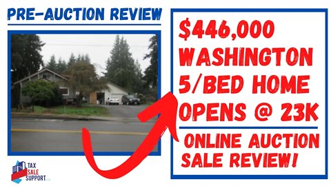 TAX DEED ONLINE AUCTION REVIEW (PRE-SALE) 5-BEDROOM HOME!