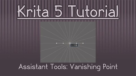 Krita 5.1 Tutorial: Assistant Tools - Vanishing Point