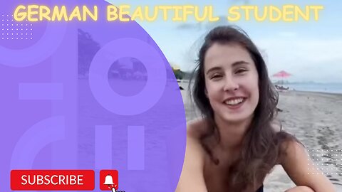 Interview with a beautiful German student.