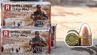 9x19mm, 124gr FMJ, American Sniper - Chris Kyle Brand (A9SCO)