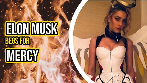 Elon SHARES picture of Amber Heard dressed as Mercy from Overwatch & shes as CRAZY as a bag of cats