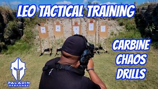 LEO Tactical Training - Carbine Chaos Drills Working On Transitions #policetraining