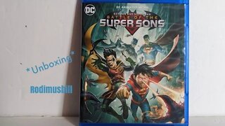 DC Animated Move Batman and Superman Battle of the Super Sons - Blu Ray Unboxing - Rodimusbill