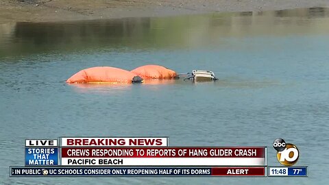 Ultralight aircraft crashes in creek in Mission Bay area