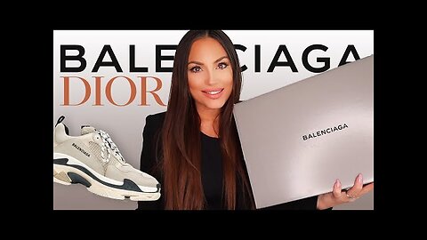 LUXURY HAUL 2021 // Dior & Balenciaga Triple S Unboxing + Review