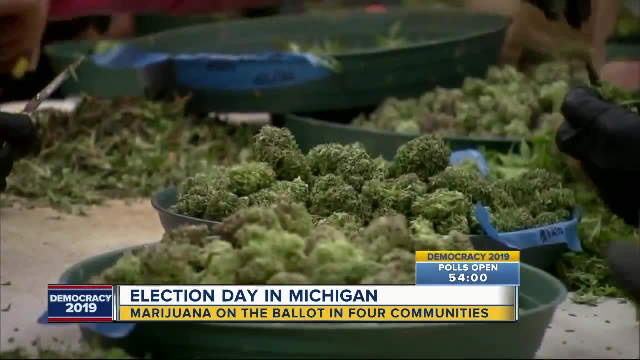 4 communities voting on marijuana proposals Tuesday