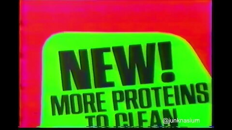 Confusing Era "More Proteins" Laundry Detergent 80's Commercial