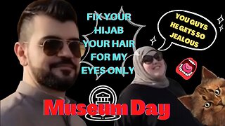 Foodie Beauty & Salah Took Us To A Museum, Live Stream She Explained Why He Said To Fix The Hijab