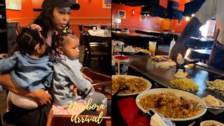 Scrappy & Bambi's Daughter's Do NOT Like The "Onion Train" At Benihana's! 🚂