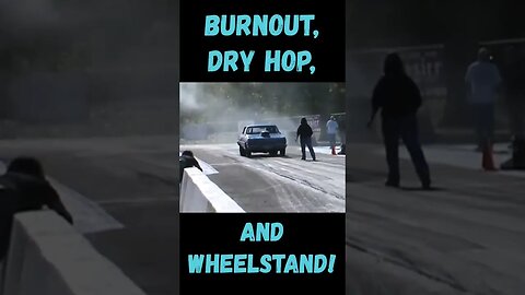 EPIC Chevelle Burnout, Dry Hop, and Wheelstand!! Epic Drag Race! #shorts