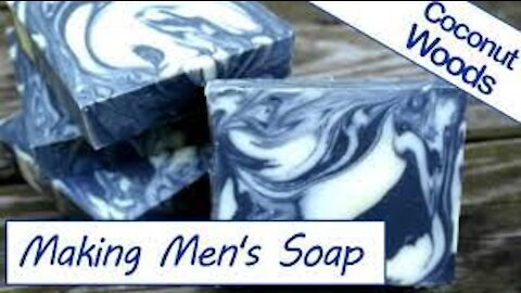 Making Soap for Men - Coconut Woods 🥥🌴 Thermal Mermaid