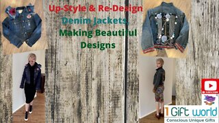 DIY Up-Style & Re-Design of X2 Beautiful Jacket with Help of @Deni Collection | Collaboration