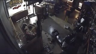 Thieves steal ATM machine from Huntington Beach barbershop.