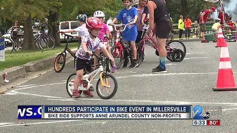 Hundreds participate in bike event for disabled children in Millersville