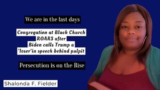 Congregation at Black Church ROARS after Biden calls Trump a'loser'in speech behind pulpit