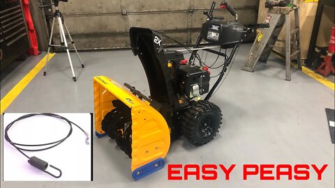 How to Replace Auger Cable On Cub Cadet 2x24 2 Stage Snow Blower