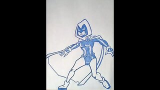 How to Draw Raven from the DC Universe