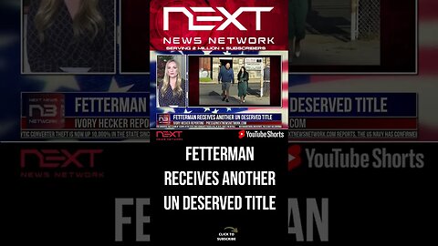 Fetterman Receives Another Un Deserved Title #shorts