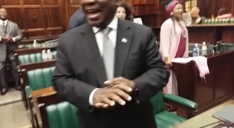 SOUTH AFRICA - Cape Town - President Cyril Ramaphosa answers questions in Parliament (Cell phone videos) (nPs)