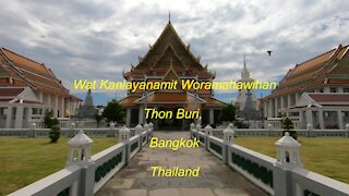 Wat Kanlayanamit Woramahawihan temple at Thon Buri in Bangkok Thailand