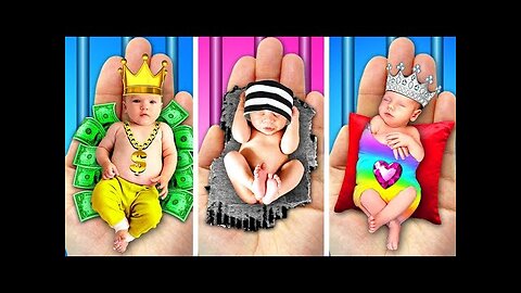 Rich Vs Broke Vs Giga Rich Pregnant In Jail! Wednesday vs Barbie! DIY Ideas by TooLala!