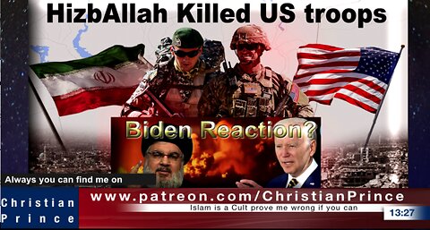 HizbAllah Killed 3 & 25 injured in a drone attack What Biden will do?