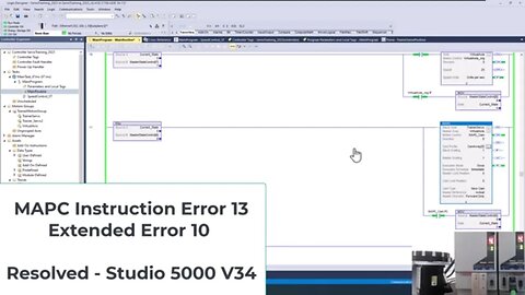 MAPC Instruction Error 13 Extended Error 10 Resolved in Studio 5000