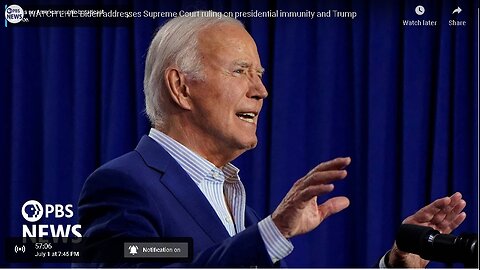ATCH LIVE: Biden addresses Supreme Court ruling on presidential immunity and Trump