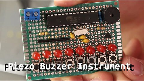 Piezo Buzzer Instrument - Play Songs by Hand or from Memory