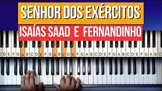 Senhor dos Exércitos - Isaias Saad e Fernandinho - Aula de Teclado