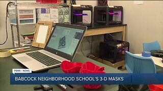 Babcock Neighborhood School makes 3 D masks