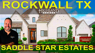 Highland Homes Tour in Boutique Community Saddle Star Estates - Rockwall Texas