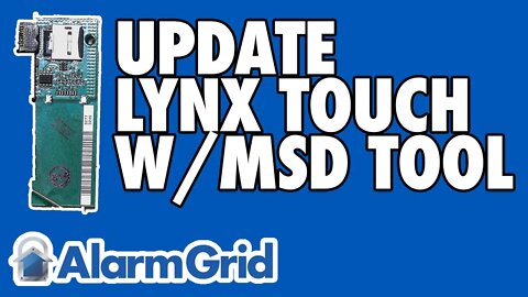 Updating a LynxTouch Panel Using the LynxTouch-MSD Tool