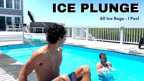 Cold Plunge...60 Bags of Ice & One Pool! (Body Optimization)