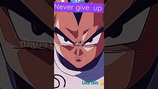 Message from og vegeta 💪🏾 don't give 🆙 anime #shorts