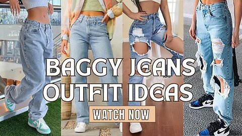 20 Baggy Jeans Outfit Ideas for Women | Fashion Inspiration #baggyjeans