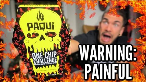 DEATHLY SPICY PAQUI ONE CHIP CHALLENGE | WORLD'S HOTTEST CHIP | Carolina Reaper & Scorpion Pepper